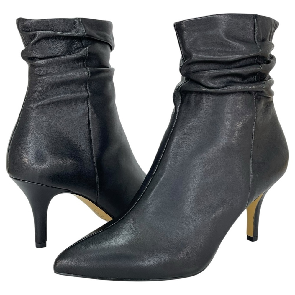 Bella Vita Danielle Black Leather Womens Booties Size 6M - Picture 12 of 13